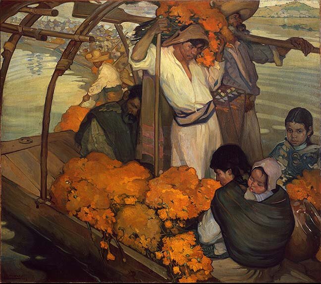 The Offering, 1913. Saturnino Herran, Mexican, 1887-1918. Oil on Canvas. 183x210 cm. Museo Nacional de Arte, INBA Mexico City. © 2016 Philadelphia Museum of Art